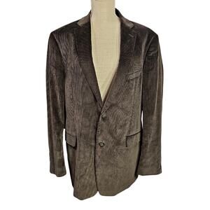 Brown Heritage Corduroy Sport Coat Mens Sz 44L Blazer Jacket Saddlebred Academia